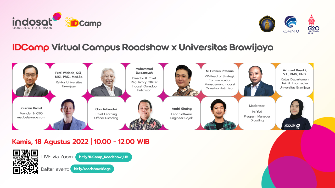 IDCamp 2022 Virtual Campus Roadshow:  Universitas Brawijaya